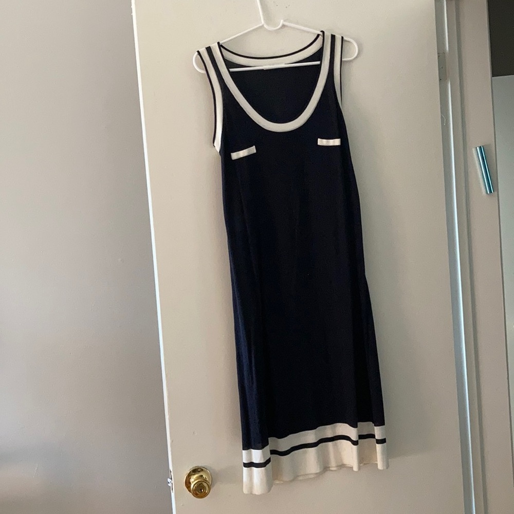 Dress navy and white